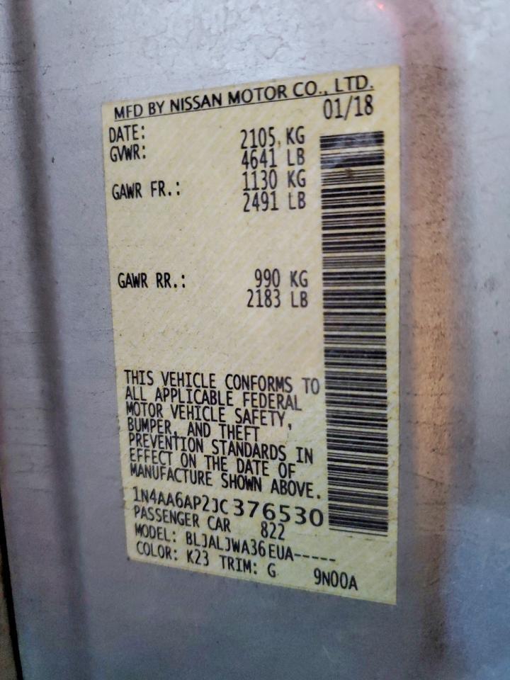 2018 Nissan Maxima 3.5 sv