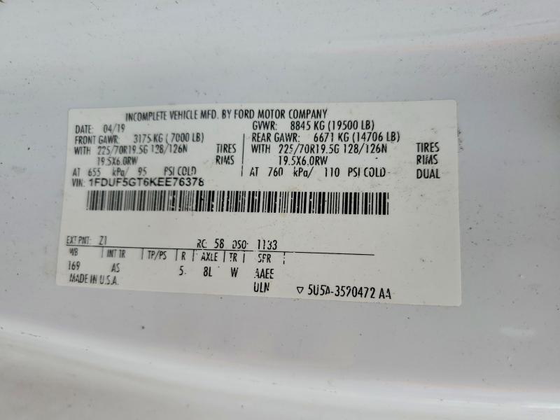 2019 Ford F550 Super Duty Utility / Service Truck