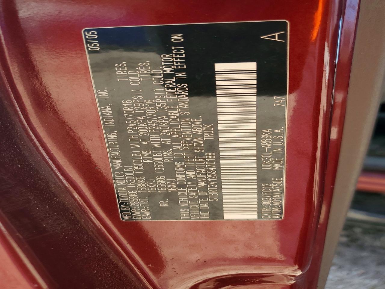 2005 Toyota Tundra SR5