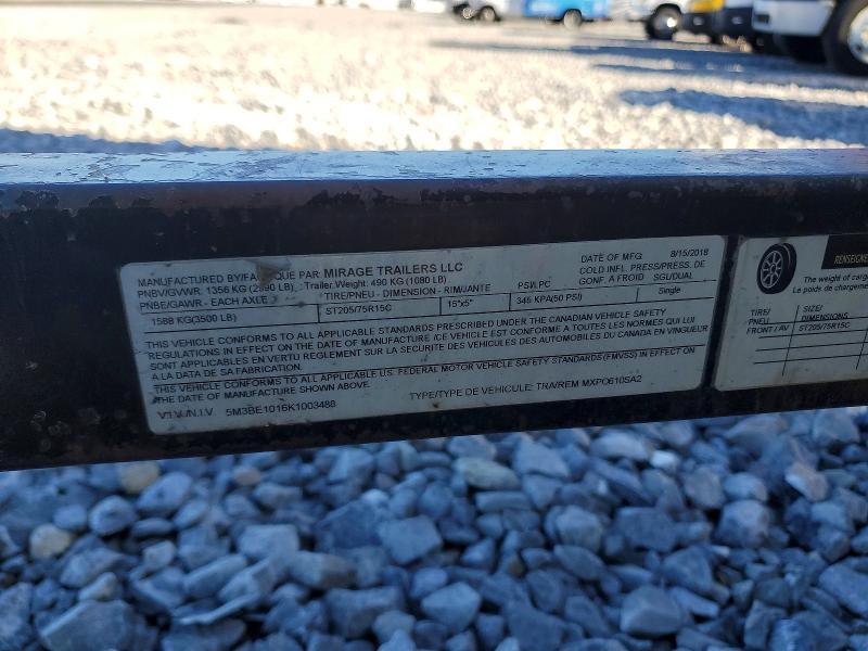 2019 Mirage MXPO610SA2 Enclosed Cargo Trailer