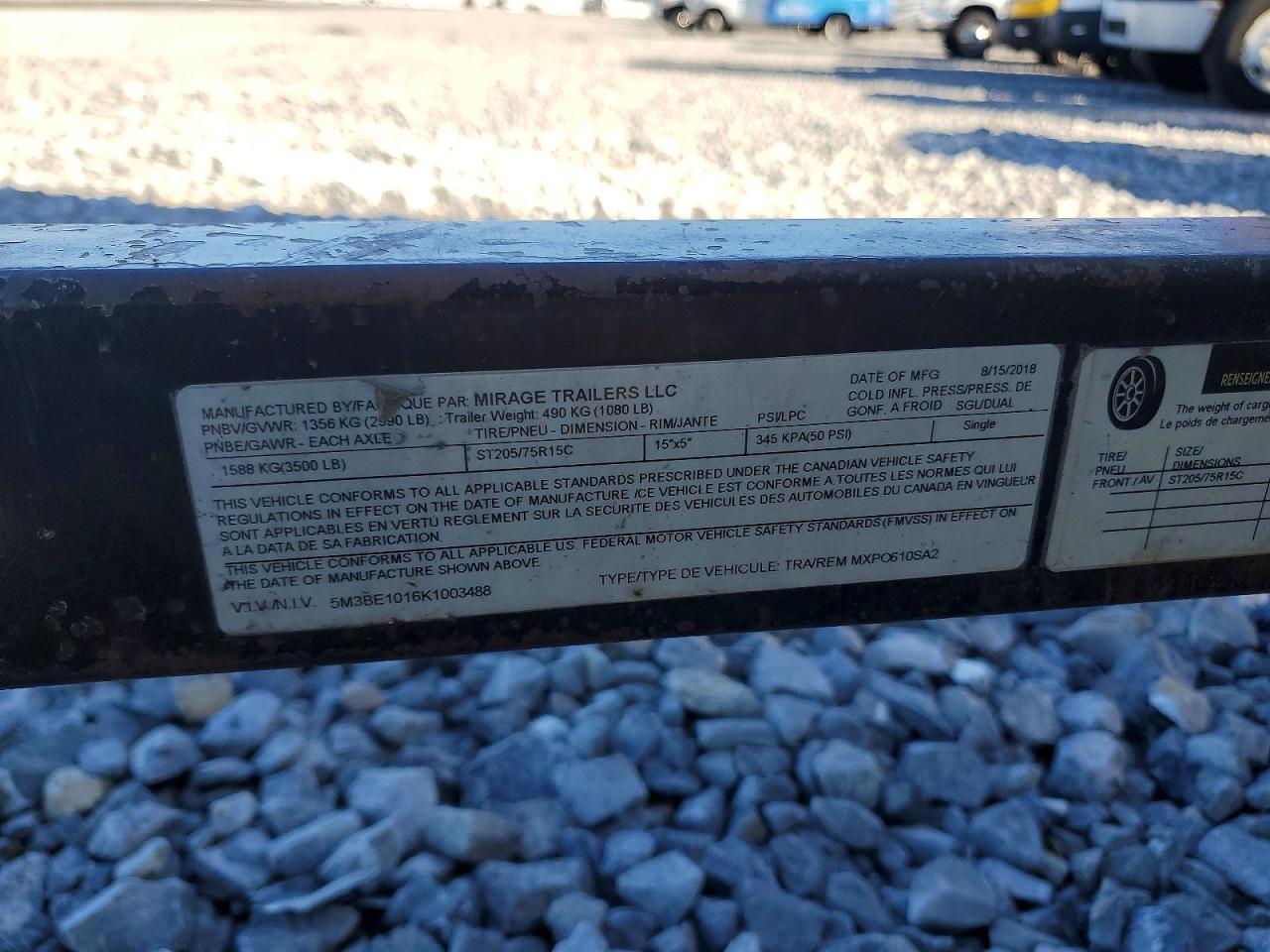 2019 Mirage MXPO610SA2 Enclosed Cargo Trailer