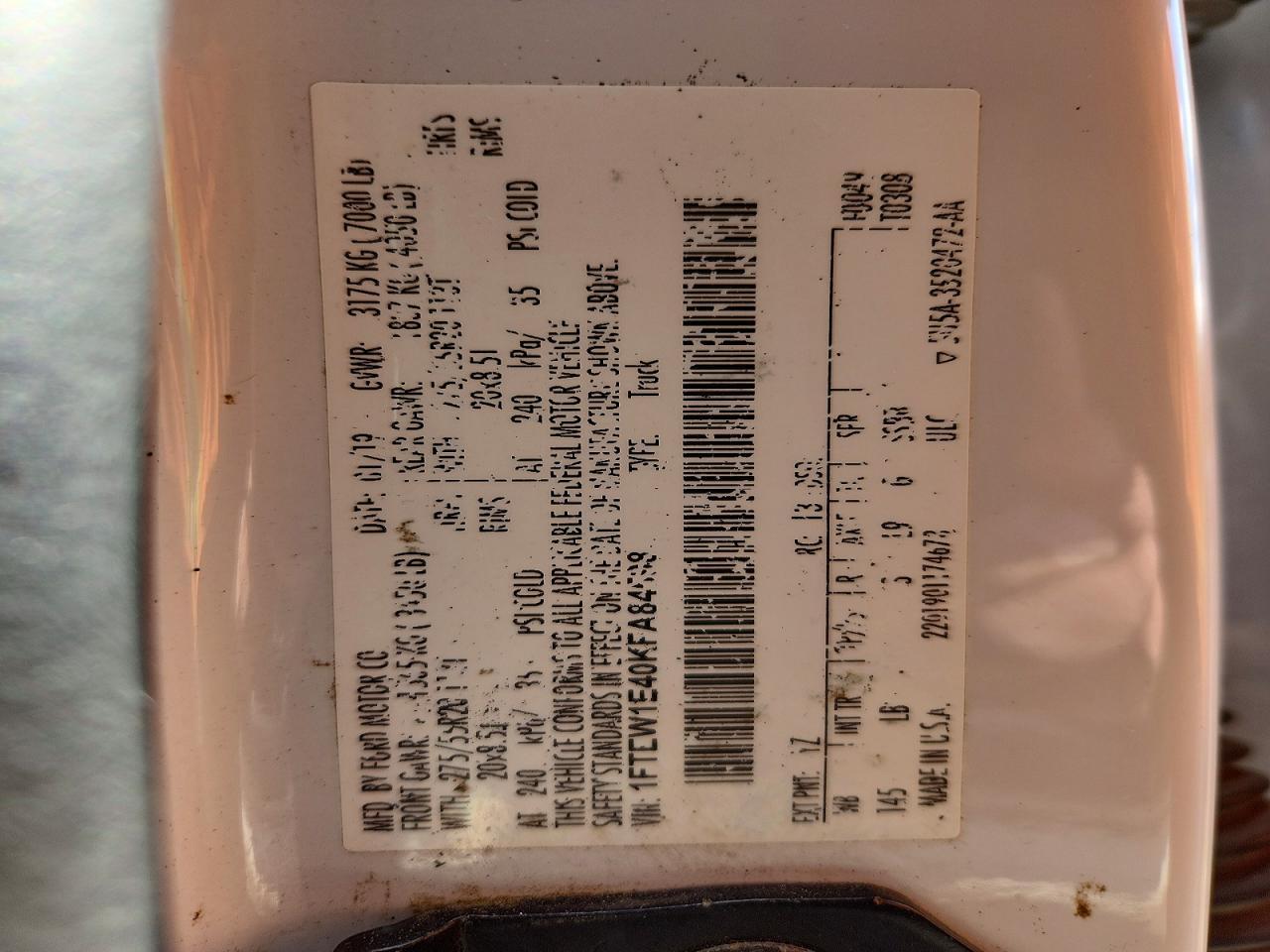 2019 Ford F150 Supercrew