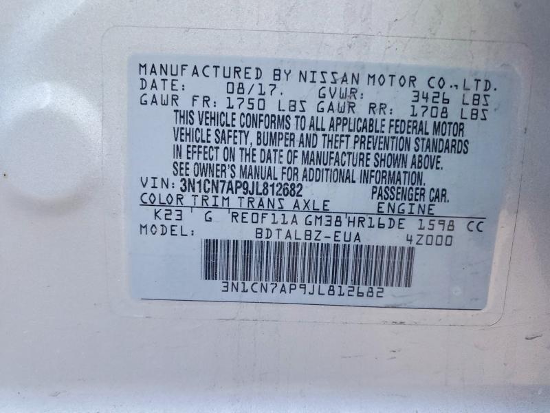 2018 Nissan Versa sv