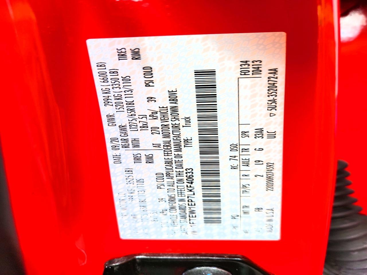 2020 Ford F150 Supercrew