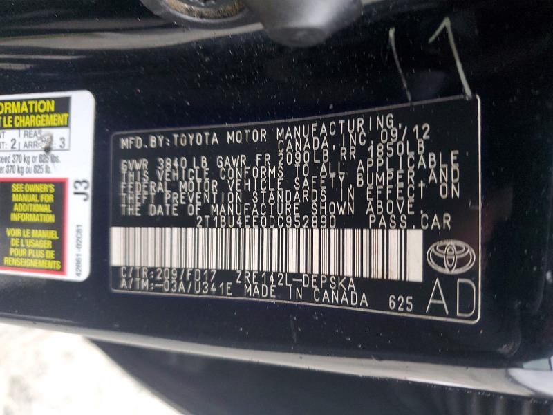 2013 Toyota Corolla s