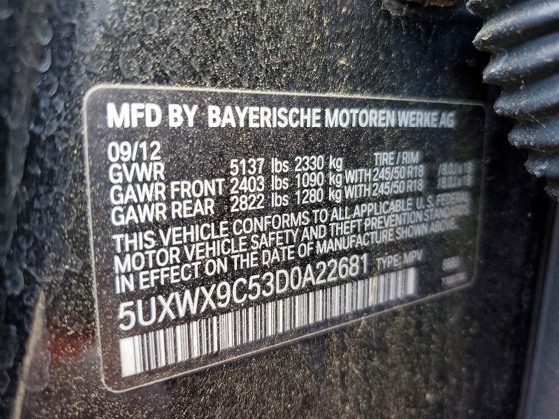 2013 BMW X3 Xdrive28i