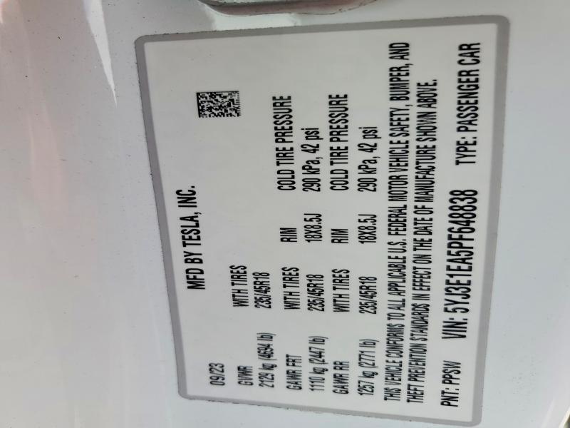 2023 Tesla Model 3