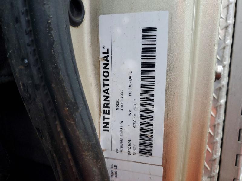 2018 International 4300 Dump Truck