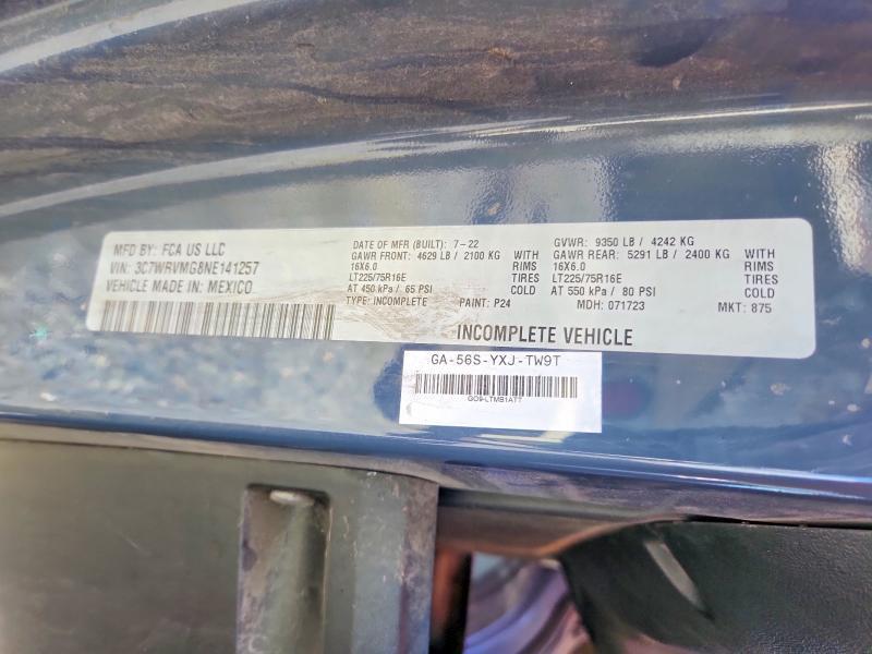 2022 Dodge Ram Promaster 3500 Delivery Truck