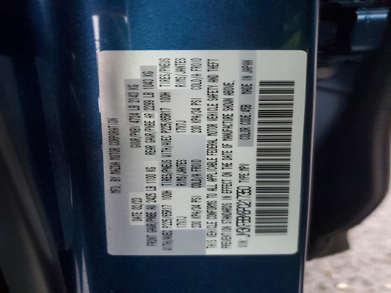 2023 Mazda Cx-5 Select