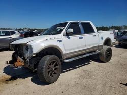 Salvage trucks for sale at Houston, TX auction: 2002 Ford F150 Supercrew