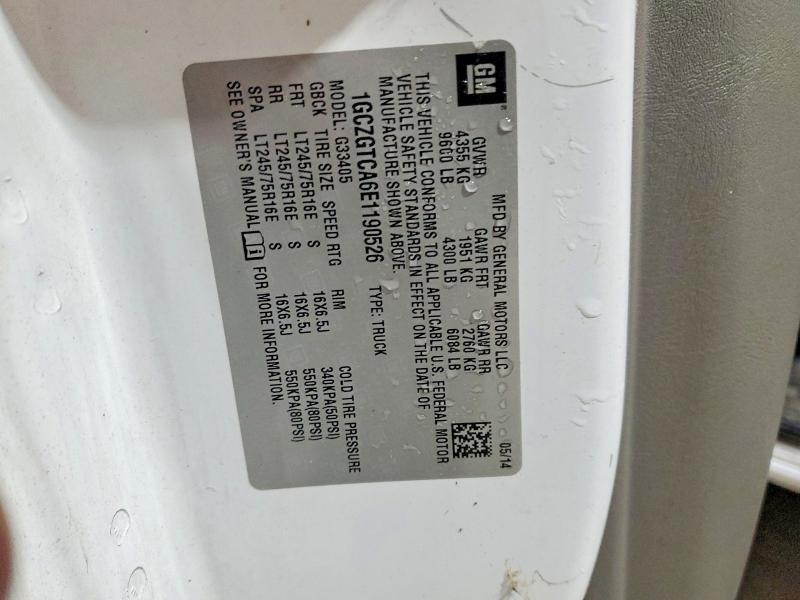 2014 Chev Rolet Express 3500 Cargo Utility / Service van