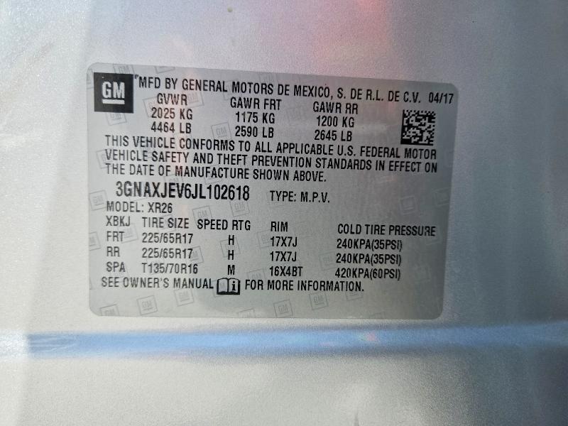 2018 Chevrolet Equinox lt