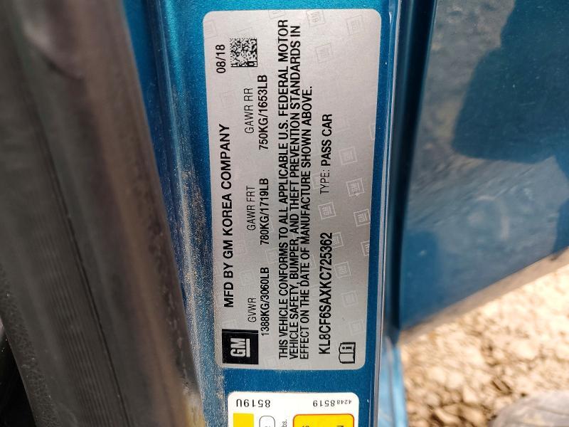 2019 Chevrolet Spark 2LT