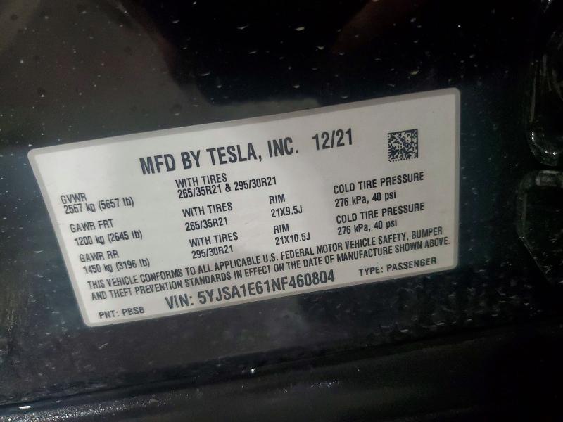 2022 Tesla Model s