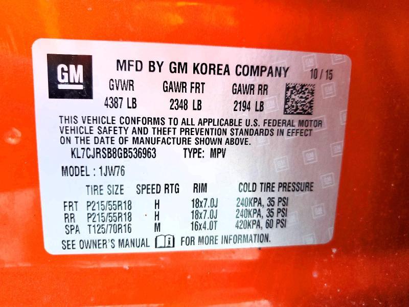 2016 Chevrolet Trax ltz