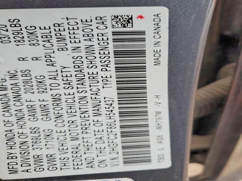 2020 Honda Civic Sport