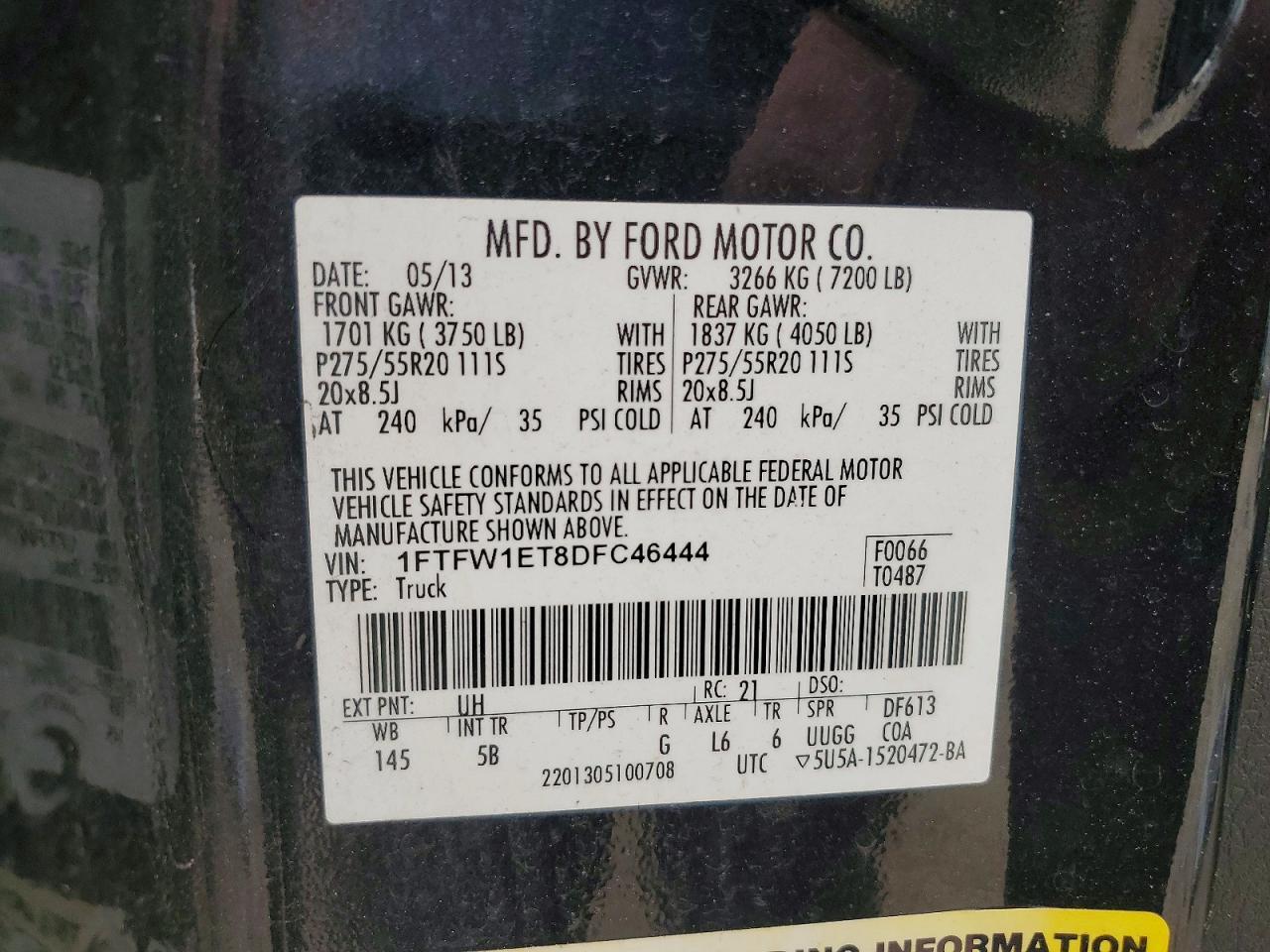 2013 Ford F150 Supercrew