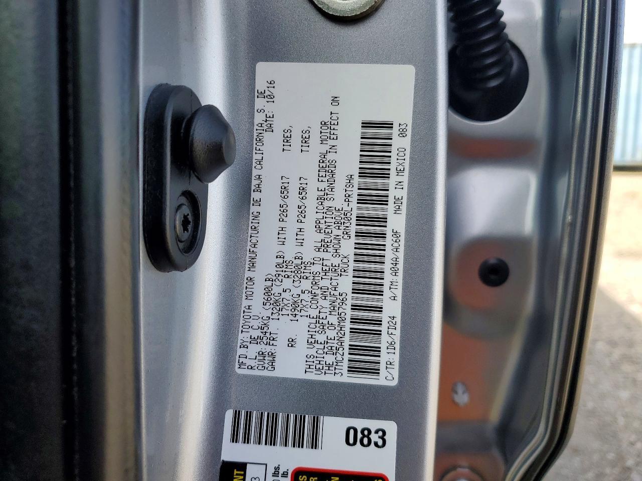 2017 Toyota Tacoma TRD Sport