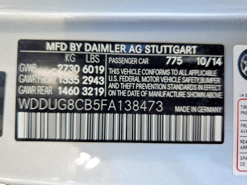 2015 Mercedes-Benz S 550