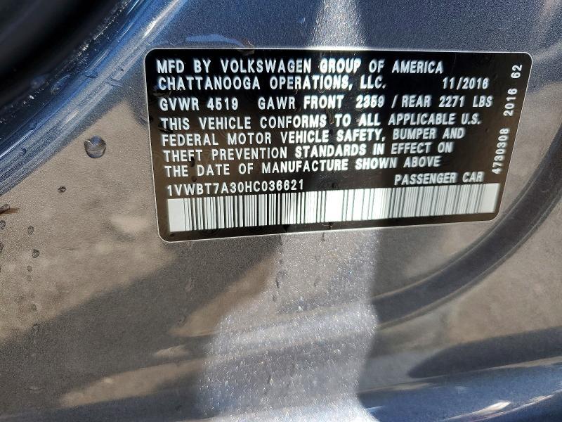 2017 Volkswagen Passat se