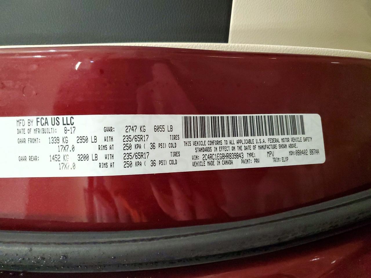 2017 Chrysler Pacifica Touring l Plus