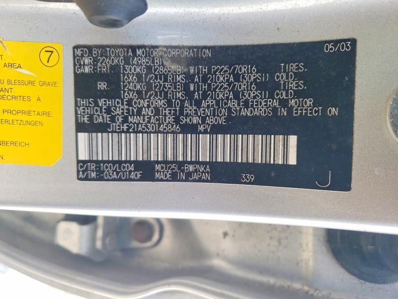 2003 Toyota Highlander Limited