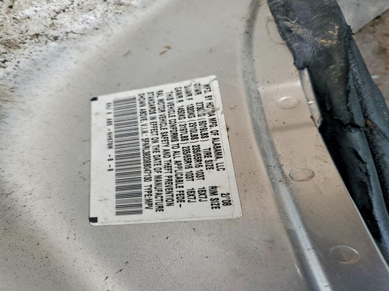 2008 Honda Odyssey lx