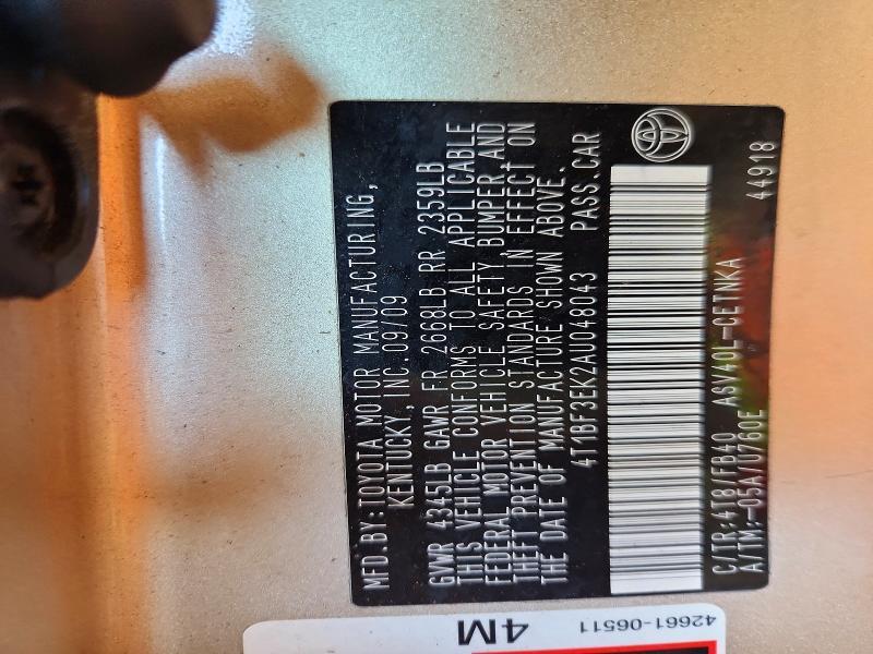 2010 Toyota Camry le