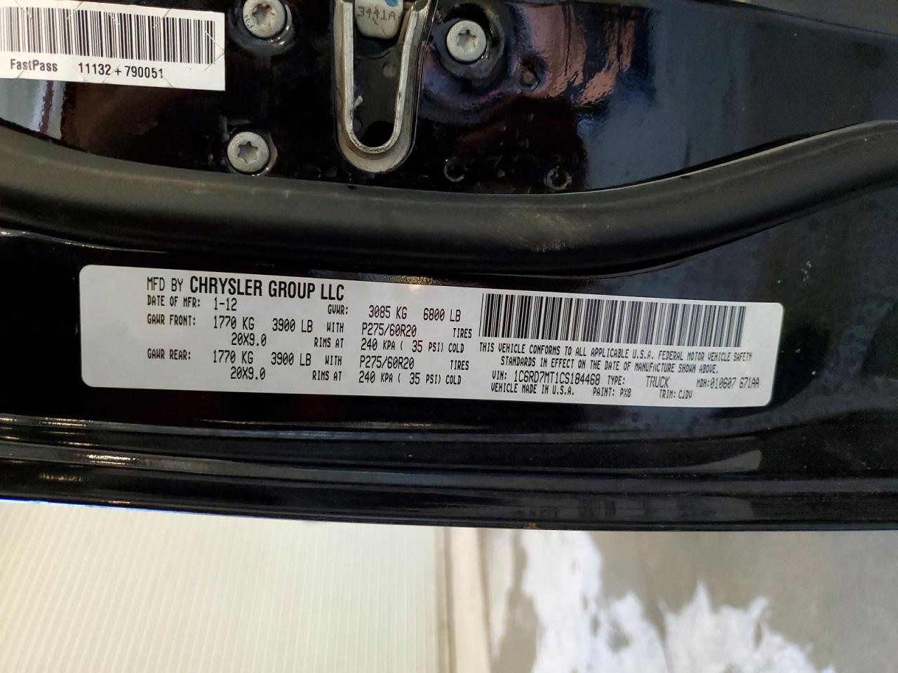2012 Dodge RAM 1500 Sport
