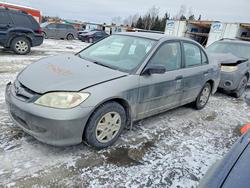 Honda salvage cars for sale: 2005 Honda Civic dx vp