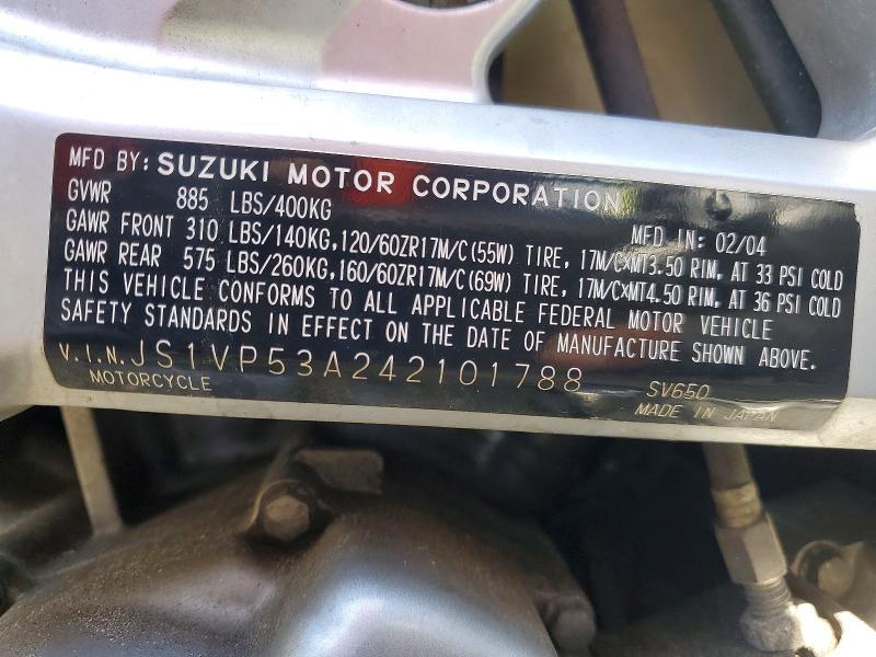 2004 Suzuki SV650