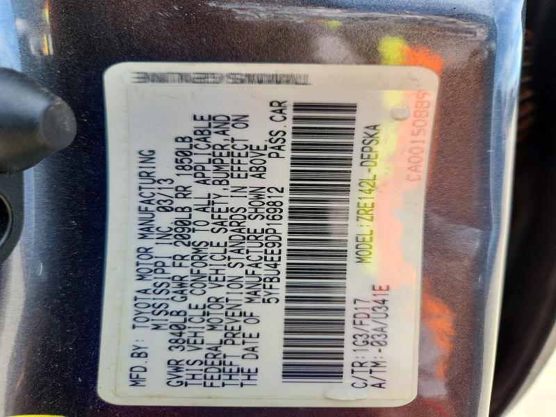 2013 Toyota Corolla s