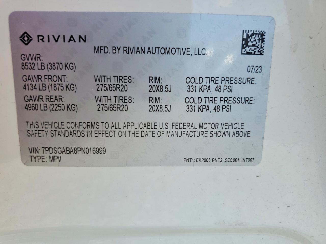2023 Rivian R1S Adventure