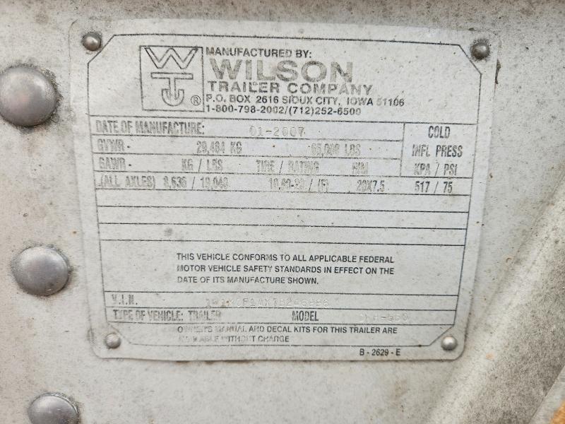2007 Wilson Grain Trailer
