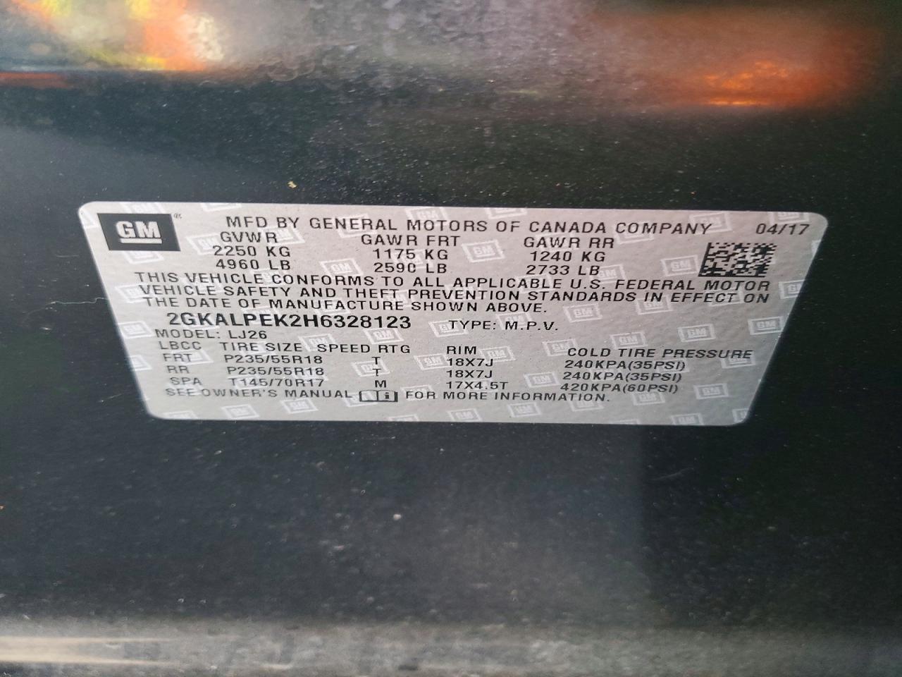 2017 GMC Terrain slt