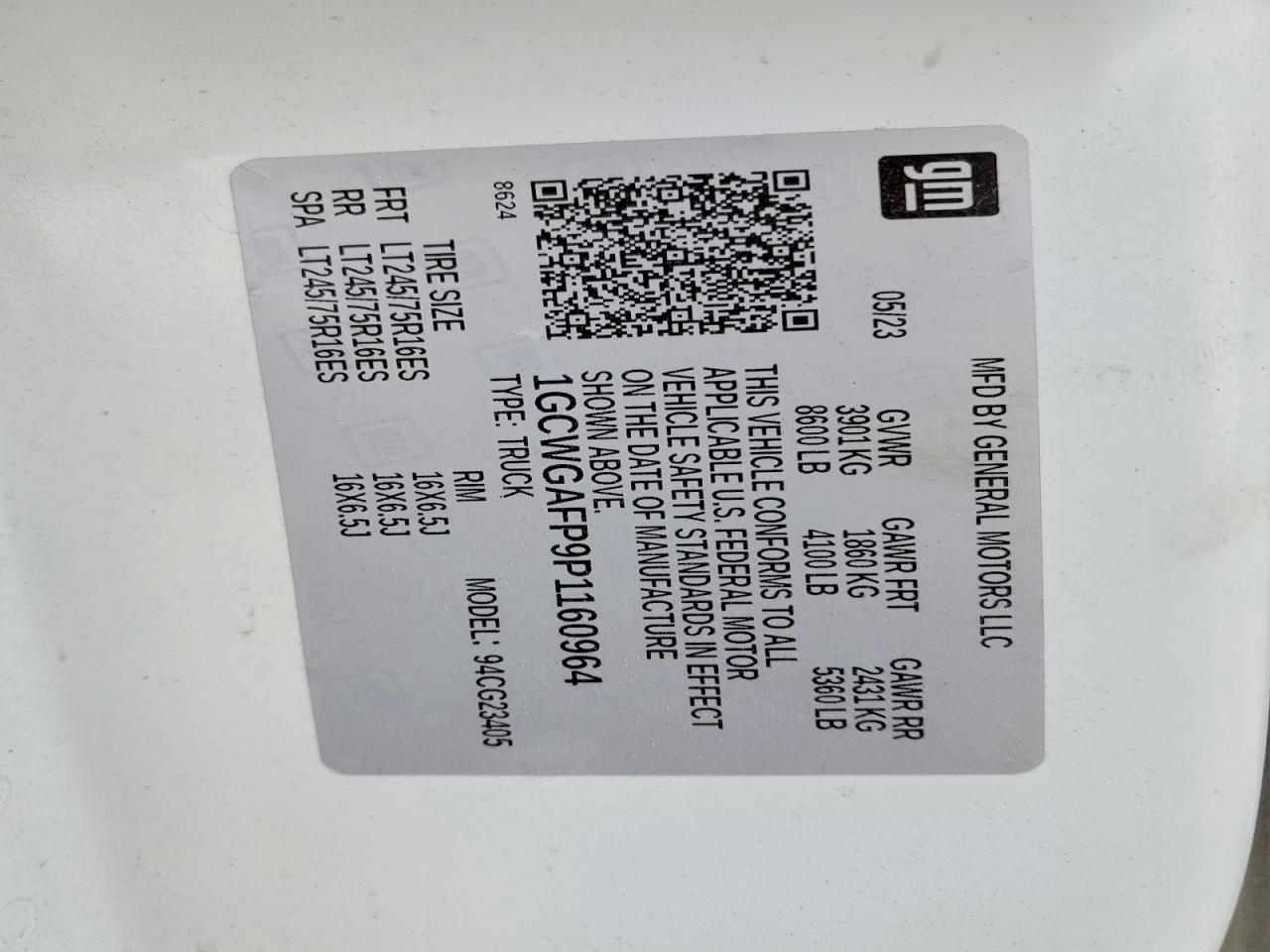 2023 Chevrolet Express G2500 Cargo Van-PRI Fleet