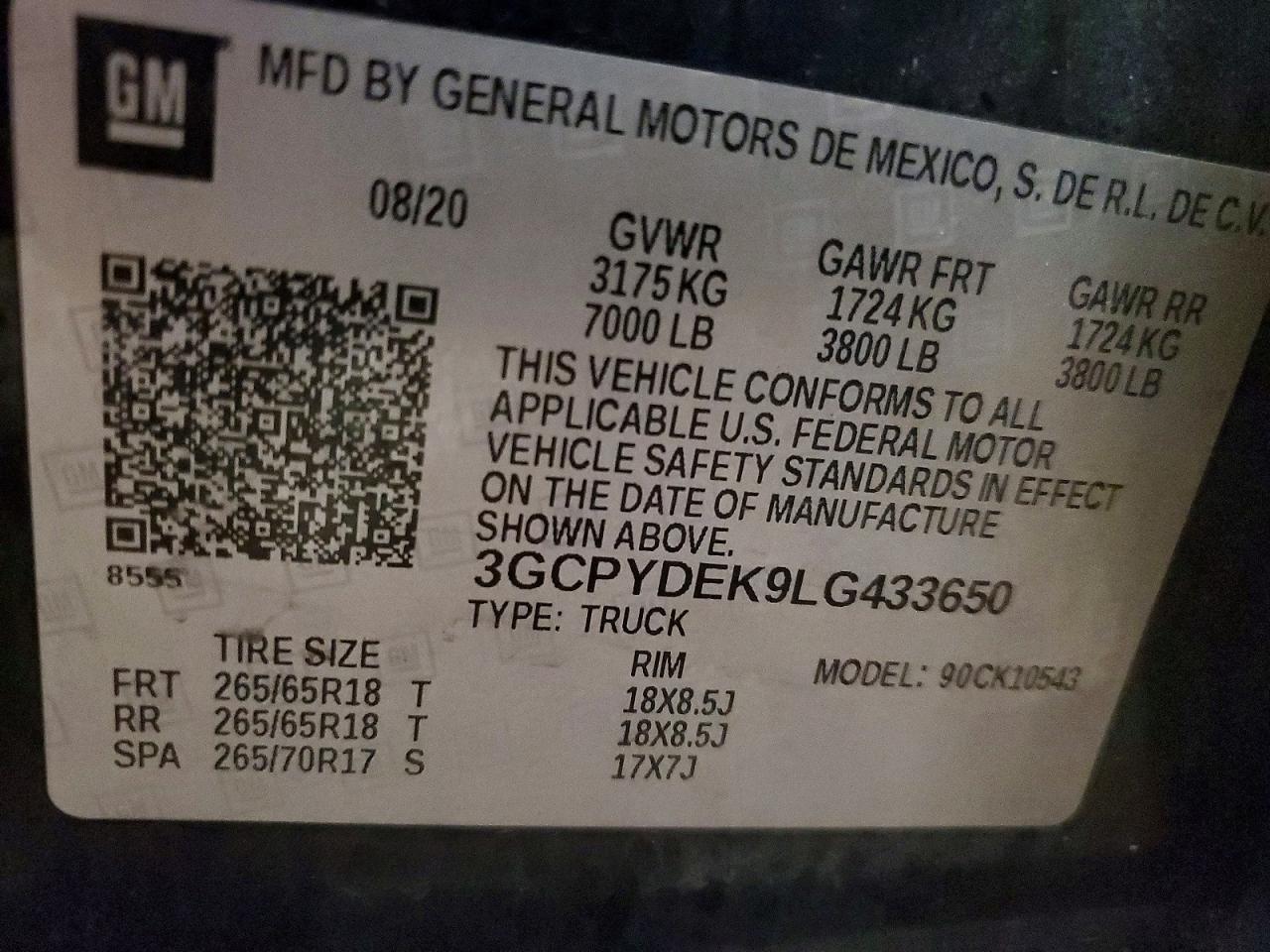 2020 Chevrolet Silverado K1500 LT