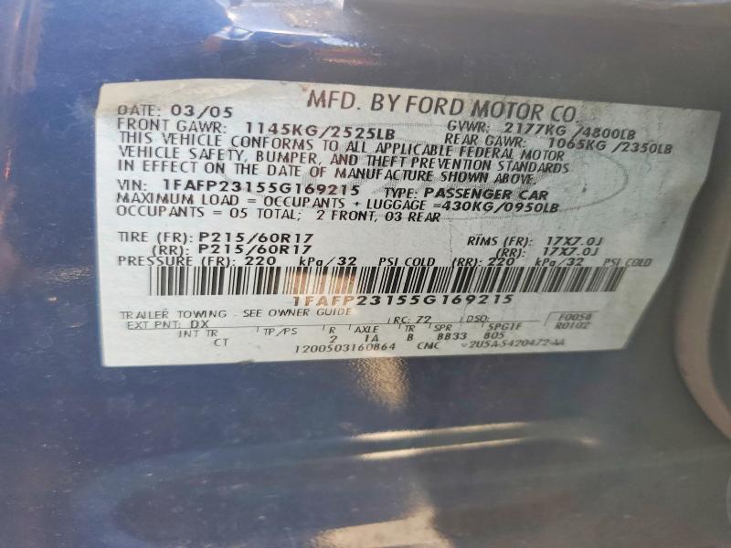 2005 Ford Five Hundred se