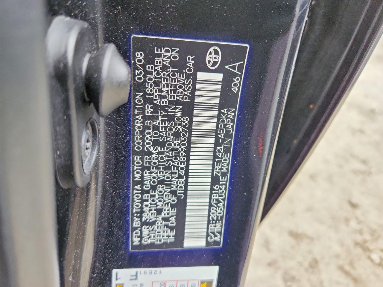 2009 Toyota Corolla le