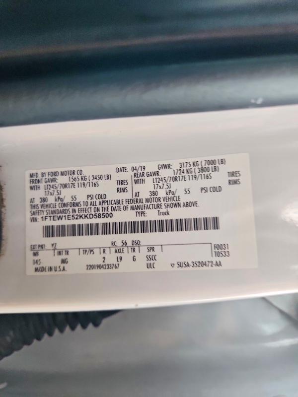 2019 Ford F150 Supercrew