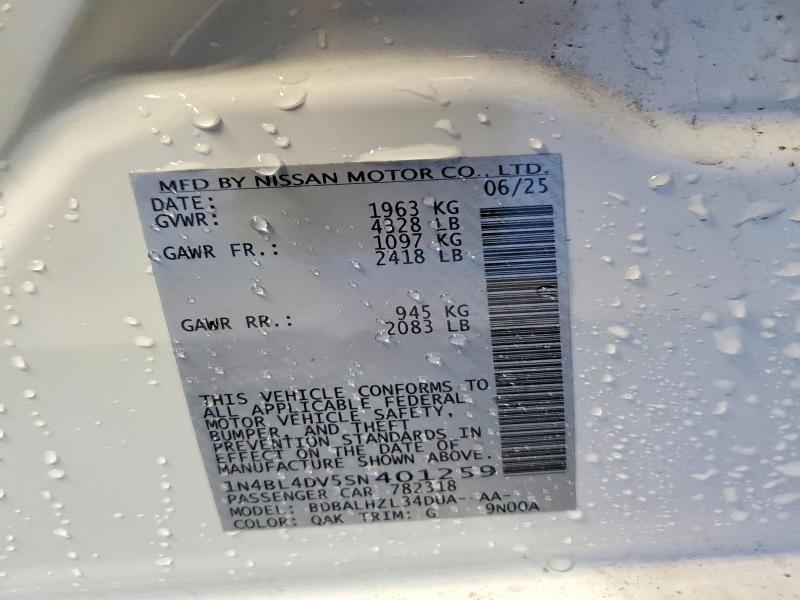 2025 Nissan Altima 2.5 sv