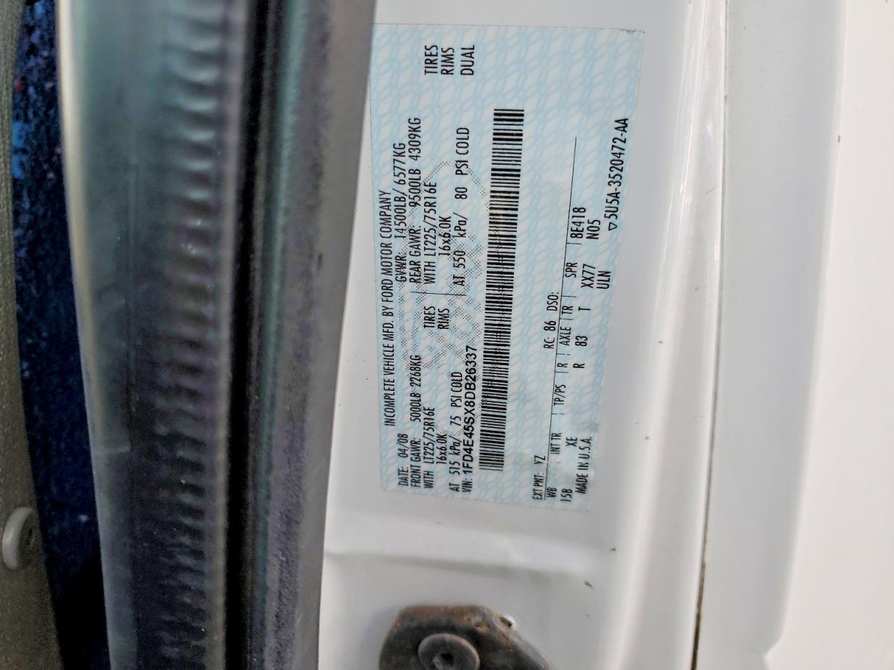 2008 Ford Econoline E450 Super Duty Cutaway Van