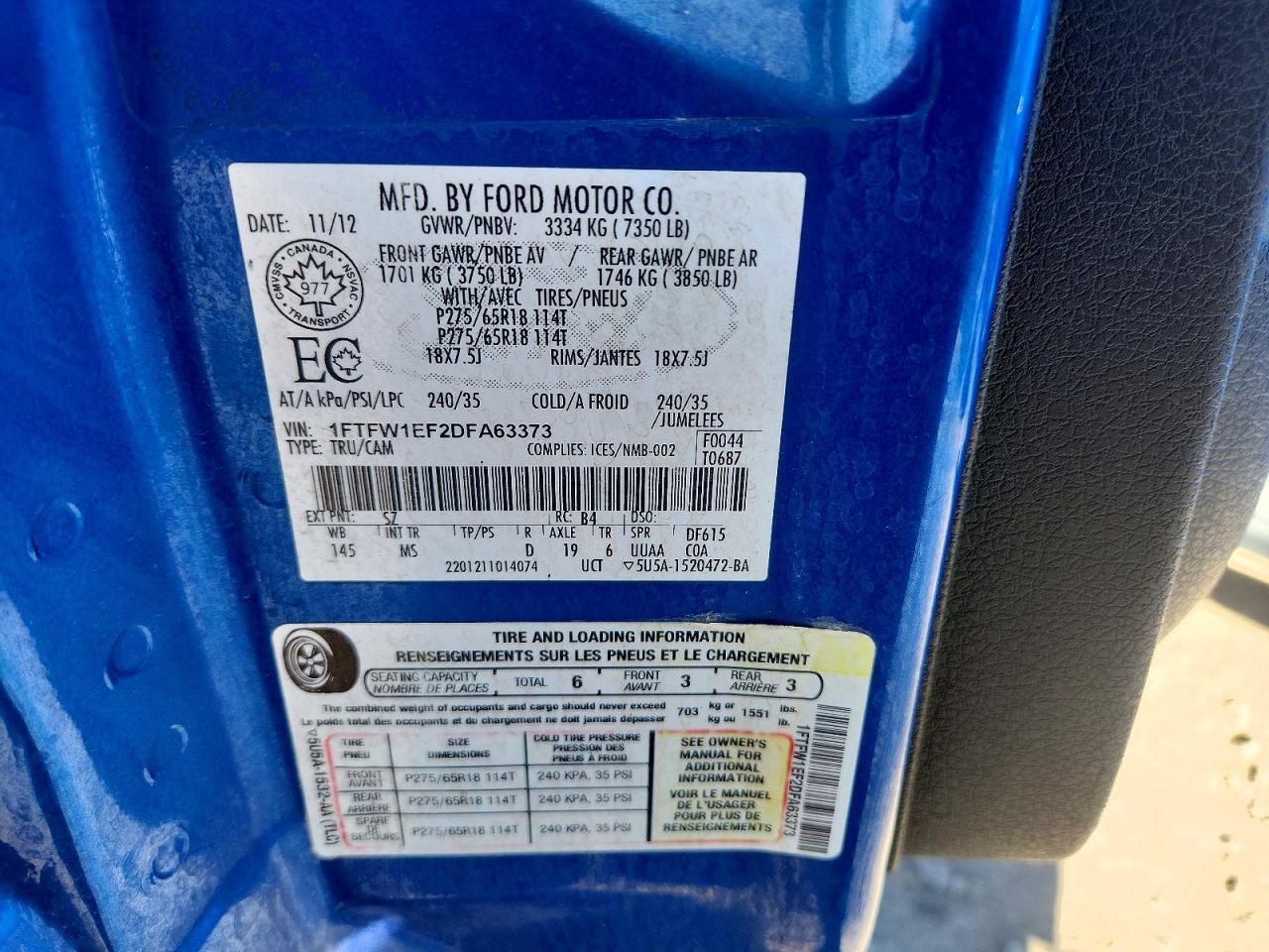 2011 Ford F150 Supercrew