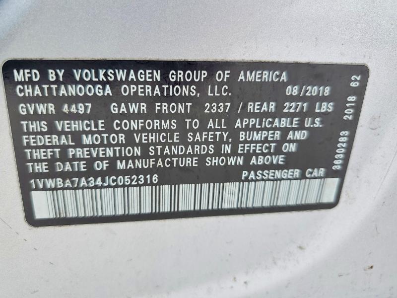 2018 Volkswagen Passat se