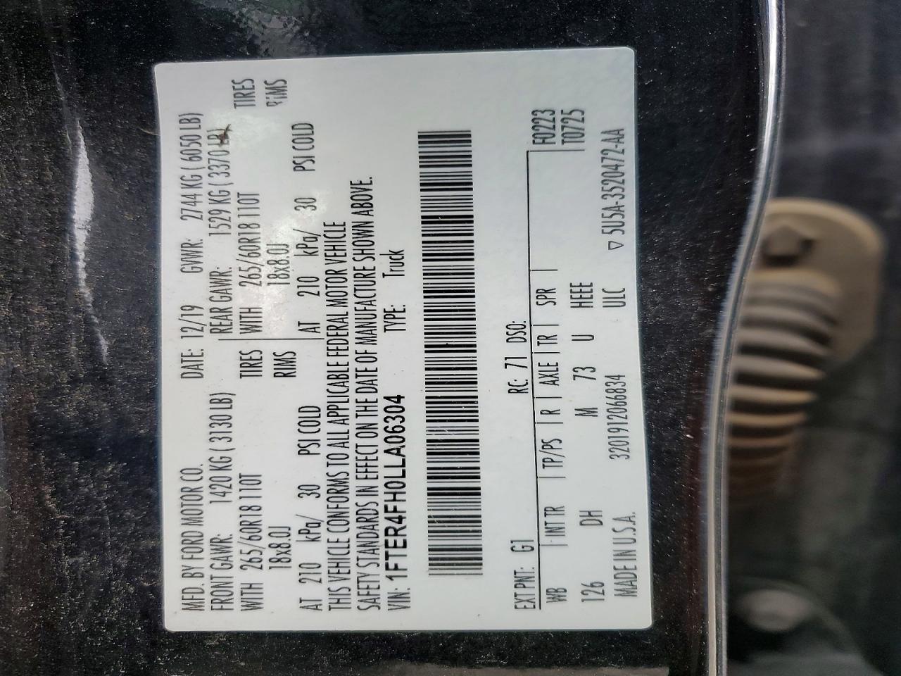 2020 Ford Ranger XL