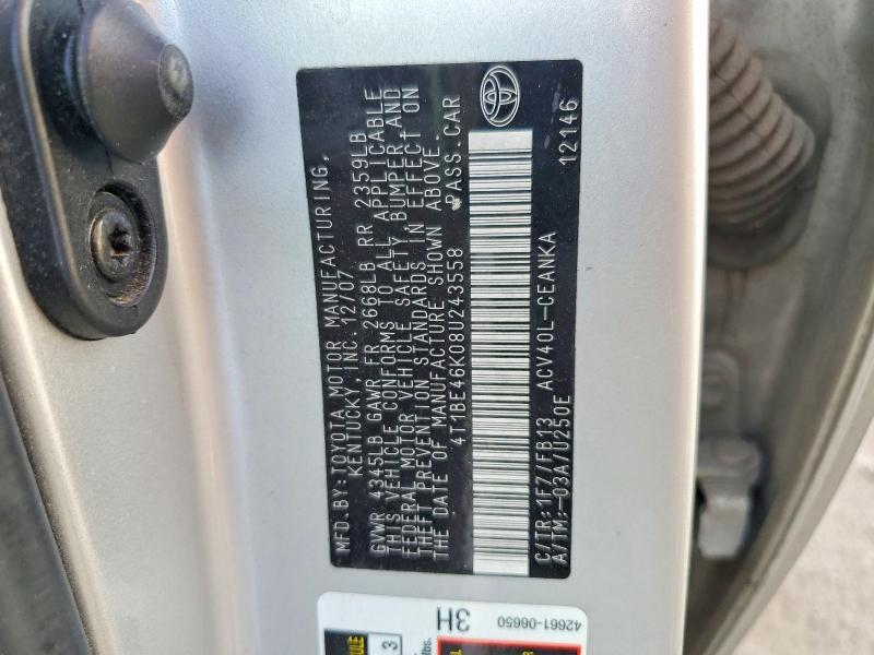 2008 Toyota Camry le