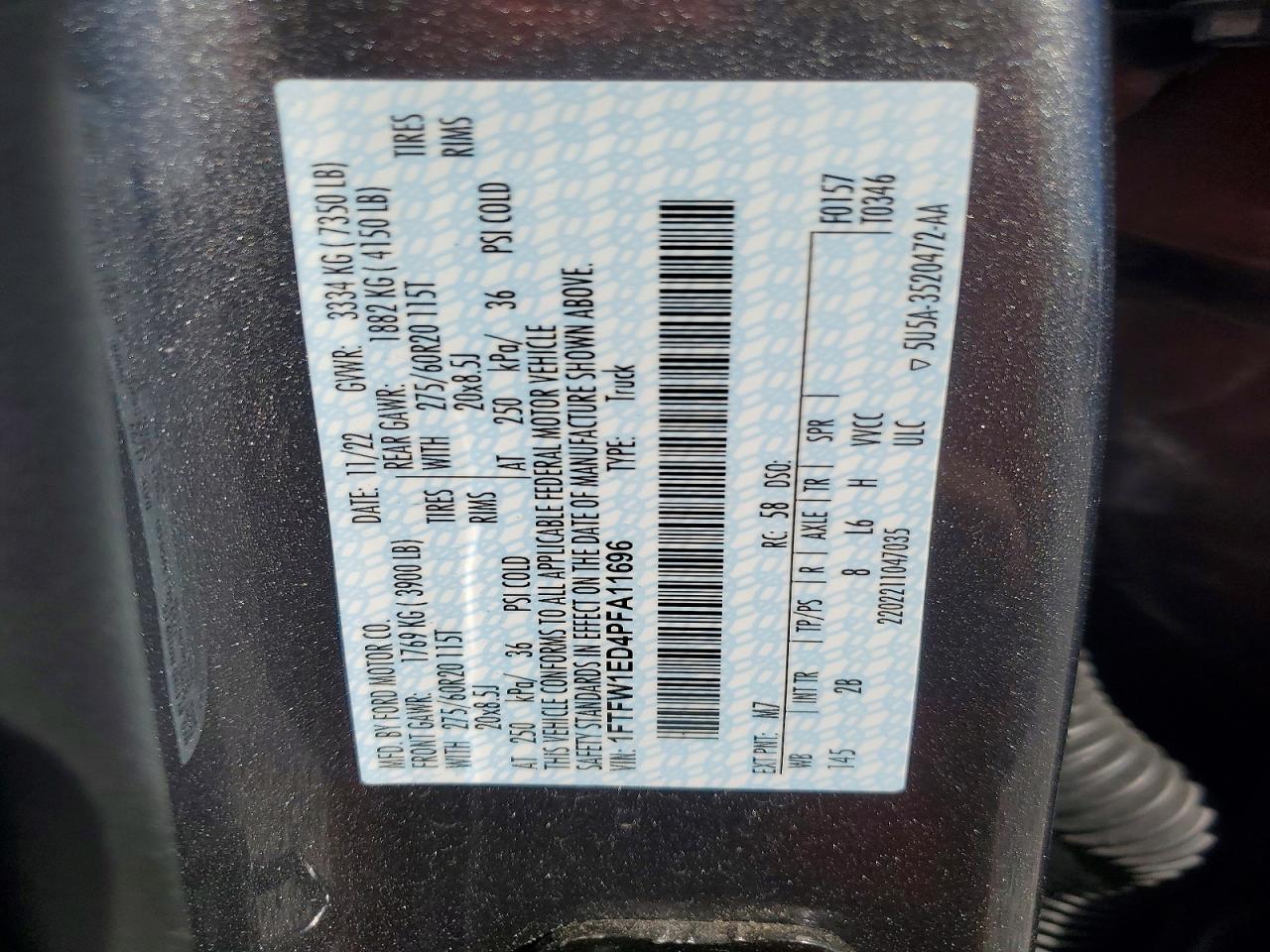 2023 Ford F150 Supercrew