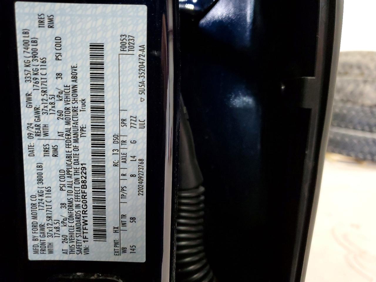 2024 Ford F150 Raptor