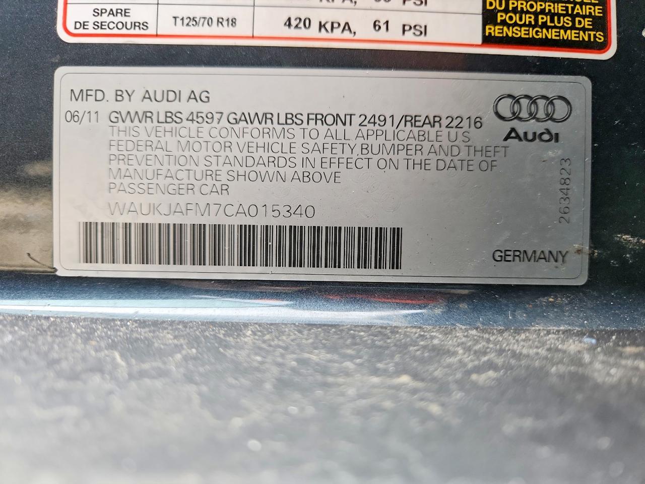 2012 Audi A3 Premium Plus
